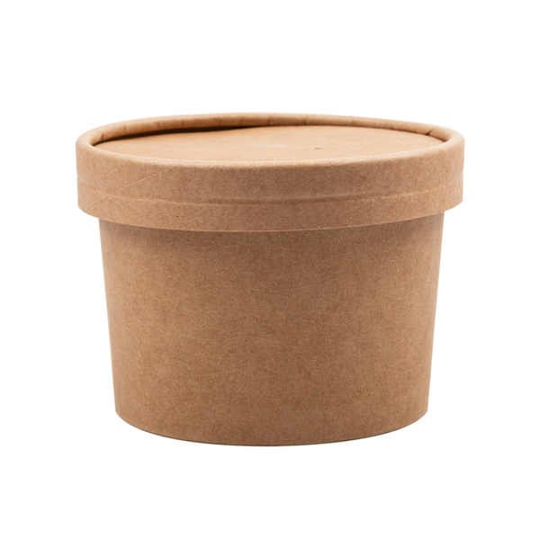 Garcia De Pou TARRINAS +TAPAS 240 ML - 8 Oz 300 + 18 PE G/M2 Ø9/7 5x6 CM NATURAL KRAFT (250 UNID.)