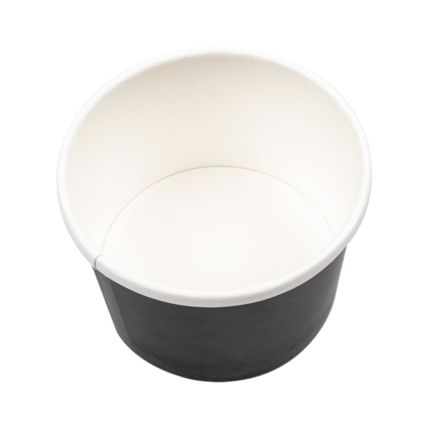 Garcia De Pou TARRINAS + TAPAS 240 ML - 8 Oz 300 + 18 PE G/M2 Ø9/7 5x6 CM NEGRO CARTÓN (250 UNID.)