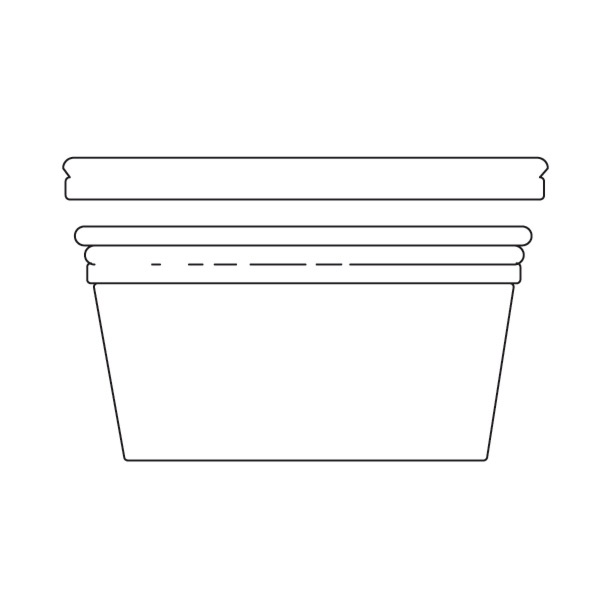 Garcia de pou TARRINAS + TAPAS 240 ML Ø11 7x4 3 CM TRANSPARENTE PET (250 UNID.)