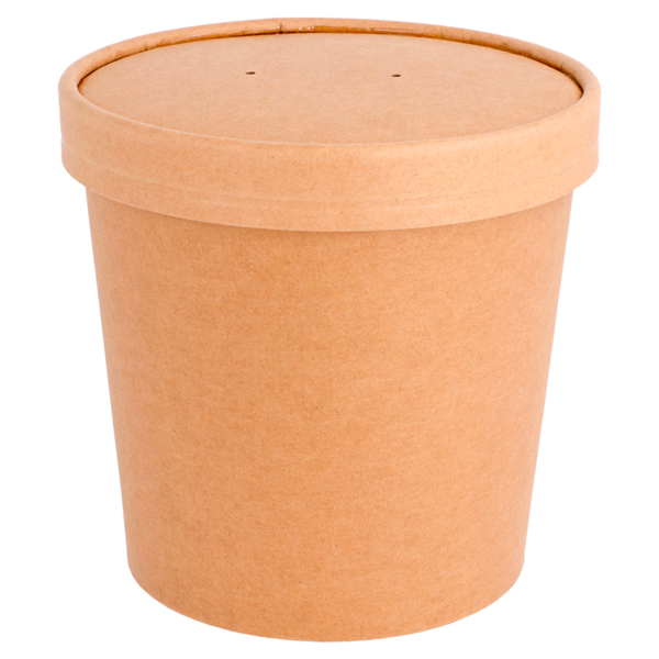 Garcia De Pou TARRINAS + TAPAS 780 ML - 26 Oz 330 + 18 PE G/M2 Ø11 6/9 3x11 CM NATURAL KRAFT (250 UNID.)