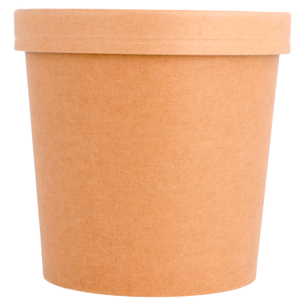 Garcia De Pou TARRINAS + TAPAS 780 ML - 26 Oz 330 + 18 PE G/M2 Ø11 6/9 3x11 CM NATURAL KRAFT (250 UNID.)