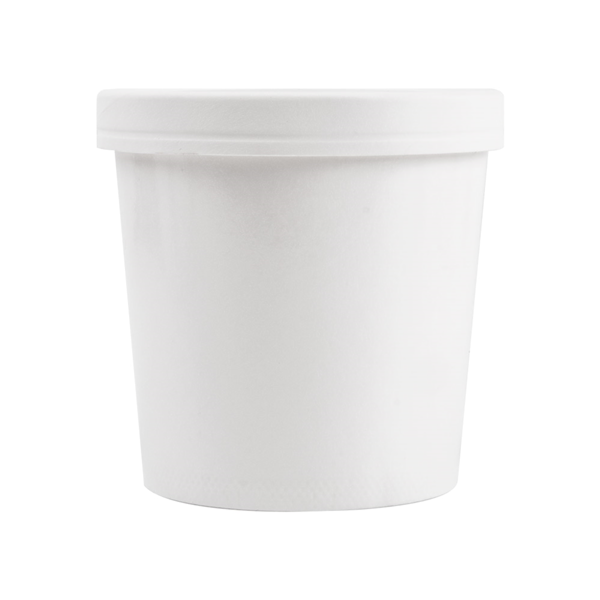 Garcia De Pou TARRINAS + TAPAS 780 ML - 26 Oz 330 + 18 PE G/M2 Ø11 7/9 2x11 CM BLANCO CARTÓN (250 UNID.)