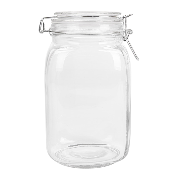 Garcia De Pou TARRO ALMACENAR + CIERRE CLIP 1 5 L Ø 10 5x19 5 CM TRANSPARENTE CRISTAL (12 UNID.)
