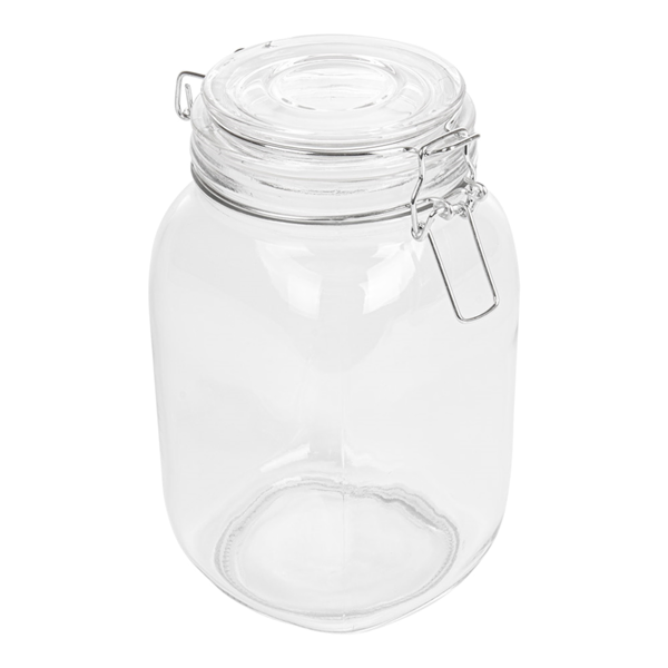 Garcia de pou TARRO ALMACENAR + CIERRE CLIP 1 5 L Ø 10 5x19 5 CM TRANSPARENTE CRISTAL (12 UNID.)