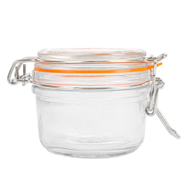 Garcia De Pou TARRO ALMACENAR + CIERRE CLIP 125 ML Ø 8 3x7 CM TRANSPARENTE CRISTAL (48 UNID.)