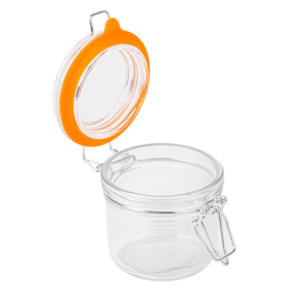 Garcia De Pou TARRO ALMACENAR + CIERRE CLIP 'WAKI GLASS' 200 ML Ø 8 3x8 5 CM TRANSPARENTE CRISTAL (48 UNID.)