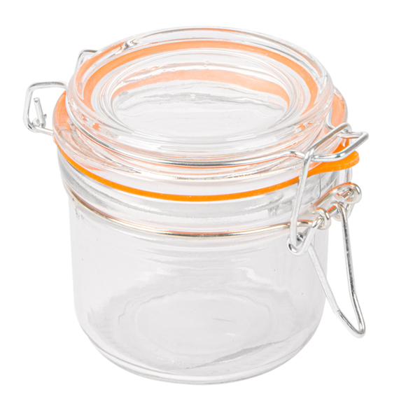 Garcia de pou TARRO ALMACENAR + CIERRE CLIP 'WAKI GLASS' 200 ML Ø 8 3x8 5 CM TRANSPARENTE CRISTAL (48 UNID.)