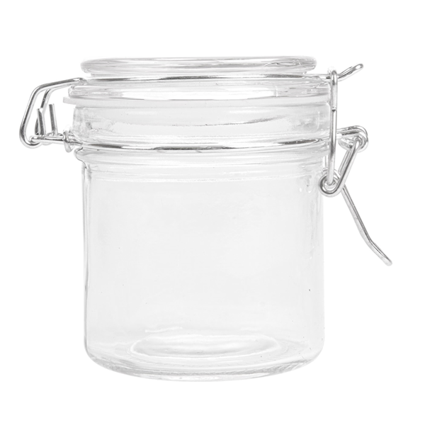 Garcia De Pou TARRO ALMACENAR + CIERRE CLIP 'WAKI GLASS' 250 ML Ø 8 5x10 CM TRANSPARENTE CRISTAL (24 UNID.)