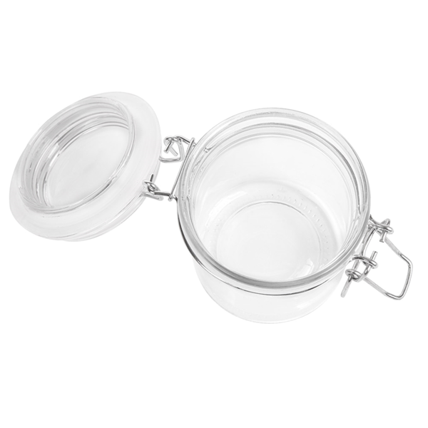 Garcia De Pou TARRO ALMACENAR + CIERRE CLIP 'WAKI GLASS' 250 ML Ø 8 5x10 CM TRANSPARENTE CRISTAL (24 UNID.)