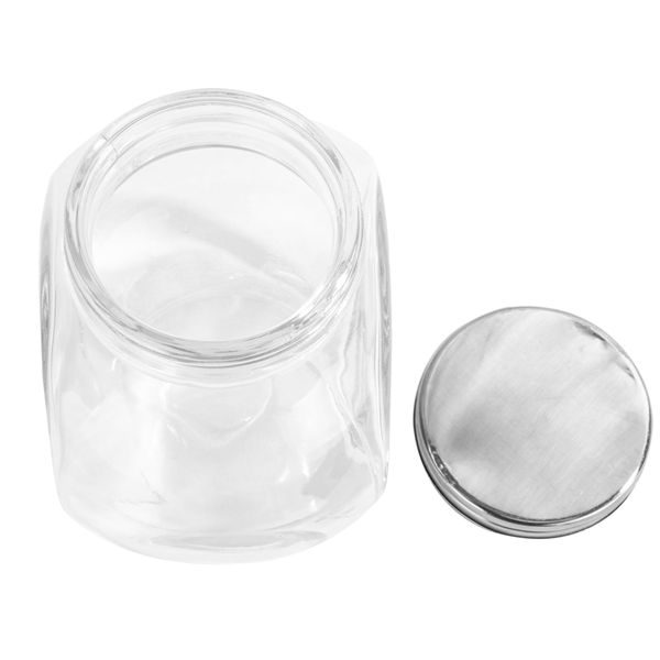 Garcia De Pou TARRO ALMACENAR INCLINADO 'WAKI GLASS' 4430 ML 22 5x15x22 5 CM TRANSPARENTE CRISTAL (6 UNID.)