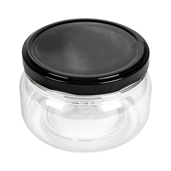 Garcia de pou TARRO CON TAPA 250 ML Ø10x6 5 CM TRANSPARENTE PET (154 UNID.)