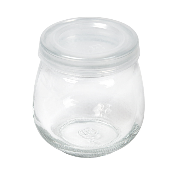 Garcia de pou TARRO CON TAPA 'WAKI GLASS' 120 ML Ø 6 5x6 6 CM TRANSPARENTE CRISTAL (96 UNID.)
