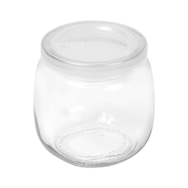 Garcia de pou TARRO CON TAPA 'WAKI GLASS' 200 ML Ø 7 3x7 3 CM TRANSPARENTE CRISTAL (72 UNID.)