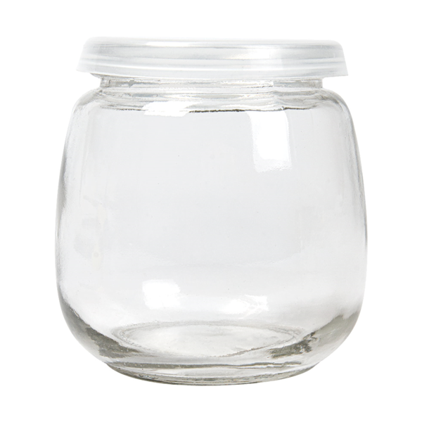 Garcia De Pou TARRO CON TAPA 'WAKI GLASS' 300 ML Ø 8 4x8 7 CM TRANSPARENTE CRISTAL (48 UNID.)
