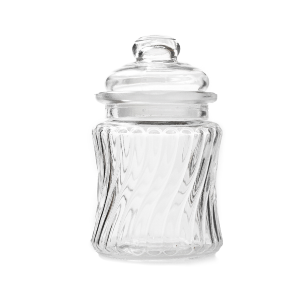 Garcia de pou TARRO PARA ALMACENAR CILÍNDRICO 'WAKI GLASS' 260 ML Ø 8x13 CM TRANSPARENTE CRISTAL (48 UNID.)