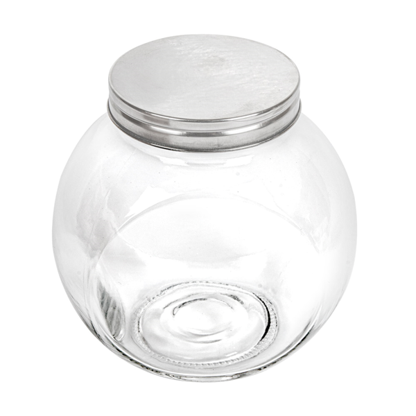 Garcia De Pou TARRO PARA ALMACENAR ESFÉRICO 'WAKI GLASS' 1 7 L 16x11 5x16 CM TRANSPARENTE CRISTAL (12 UNID.)