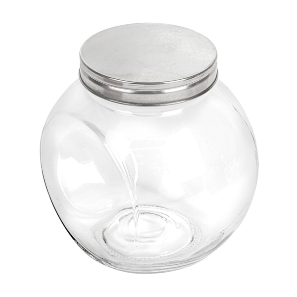 Garcia de pou TARRO PARA ALMACENAR ESFÉRICO 'WAKI GLASS' 1 7 L 16x11 5x16 CM TRANSPARENTE CRISTAL (12 UNID.)