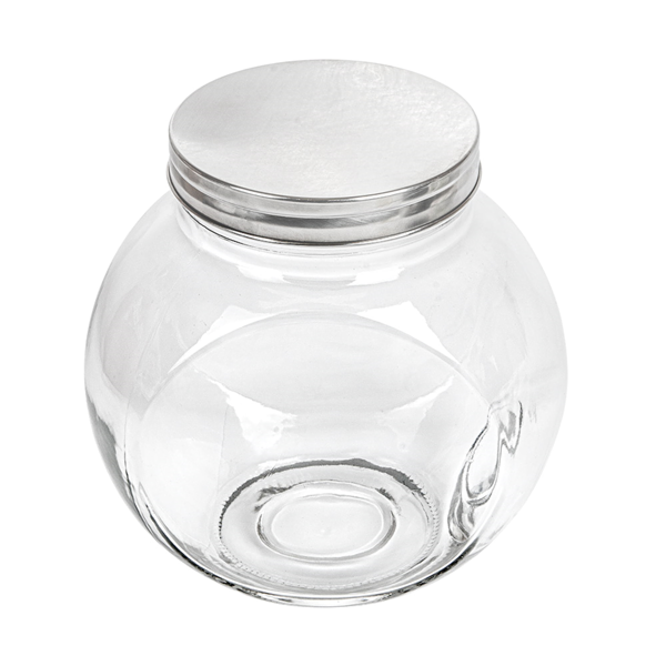 Garcia De Pou TARRO PARA ALMACENAR ESFÉRICO 'WAKI GLASS' 3 L 19 5x13 5x19 5 CM TRANSPARENTE CRISTAL (6 UNID.)