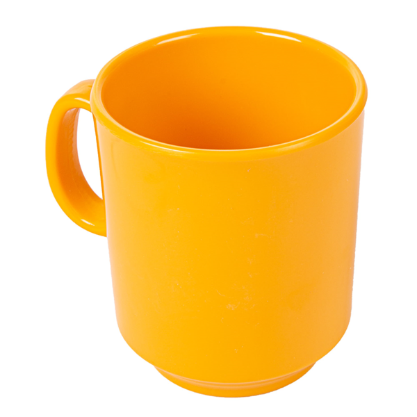 Garcia de pou TAZAS CAFÉ 240 ML Ø 8x9 CM AMARILLO MELAMINA (12 UNID.)