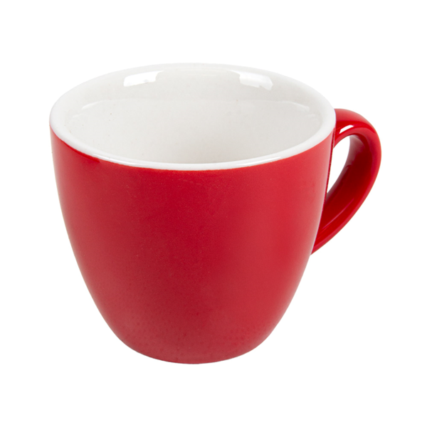 Garcia de pou TAZAS CAFÉ 'AKALA' 100 ML Ø8/6 6x5 8 CM ROJO/BLANCO PORCELANA (6 UNID.)