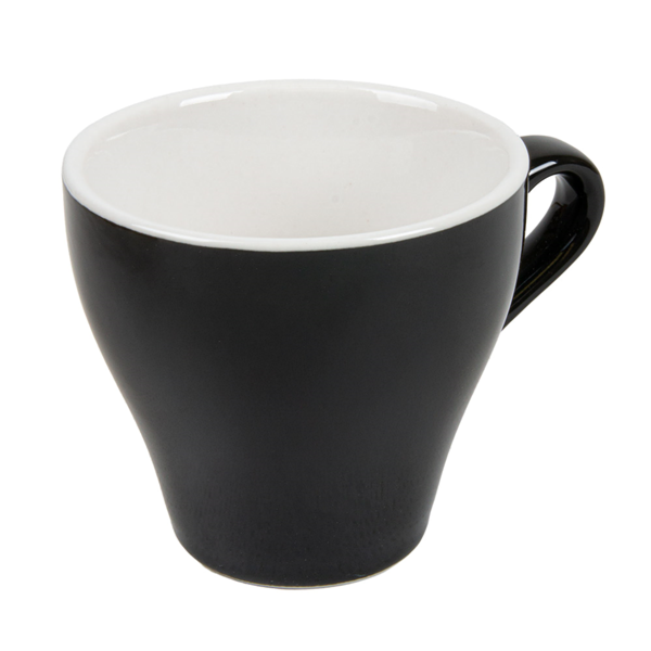 Garcia de pou TAZAS CAFÉ 'AKALA' 180 ML Ø10 3/8x7 8 CM NEGRO/BLANCO PORCELANA (6 UNID.)