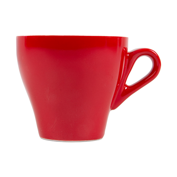 Garcia De Pou TAZAS CAFÉ 'AKALA' 180 ML Ø10 3/8x7 8 CM ROJO/BLANCO PORCELANA (6 UNID.)