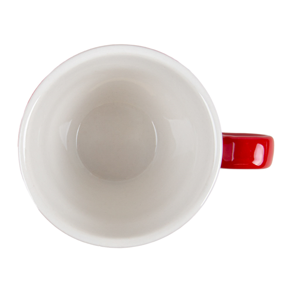 Garcia De Pou TAZAS CAFÉ 'AKALA' 180 ML Ø10 3/8x7 8 CM ROJO/BLANCO PORCELANA (6 UNID.)