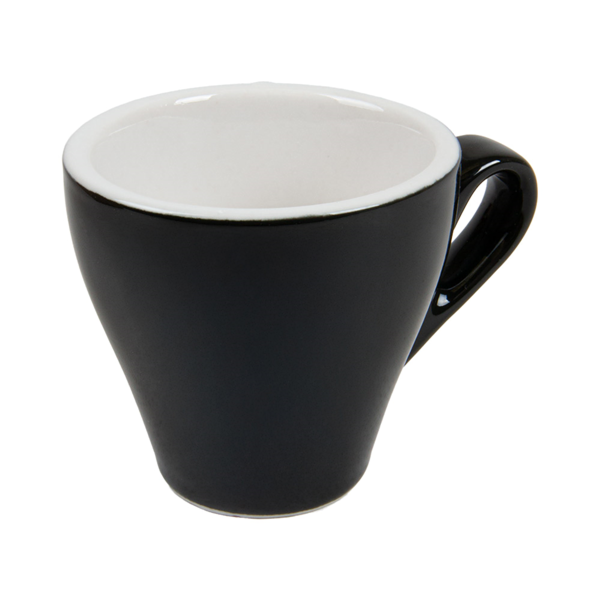Garcia de pou TAZAS CAFÉ 'AKALA' 70 ML Ø8/6 4x6 CM NEGRO/BLANCO PORCELANA (6 UNID.)