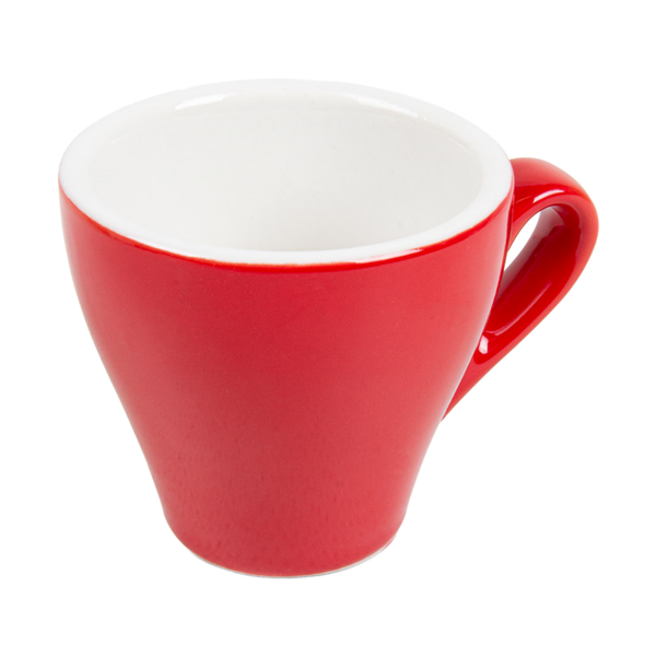 Garcia de pou TAZAS CAFÉ 'AKALA' 70 ML Ø8/6 4x6 CM ROJO/BLANCO PORCELANA (6 UNID.)