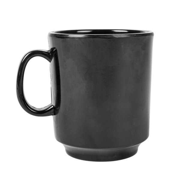 Garcia De Pou TAZAS CAFÉ 'ASAMI WARE' 240 ML Ø 8x9 CM NEGRO MELAMINA (12 UNID.)