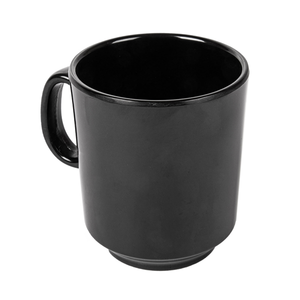 Garcia de pou TAZAS CAFÉ 'ASAMI WARE' 240 ML Ø 8x9 CM NEGRO MELAMINA (12 UNID.)