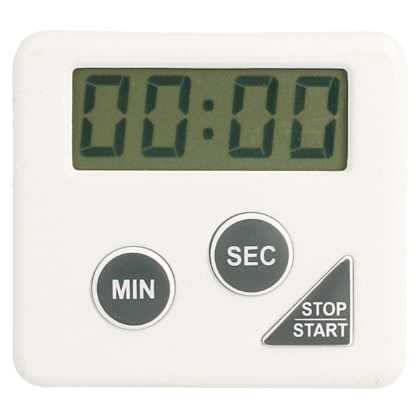 Garcia De Pou TEMPORIZADOR ELÉCTRICO 60' 6x5 5x2 CM BLANCO PLÁSTICO (1 UNID.)