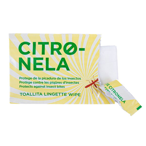 Garcia De Pou TOALLITAS CITRONELA 50 G/M2 6 8x10 CM BLANCO CELULOSA (300 UNID.)