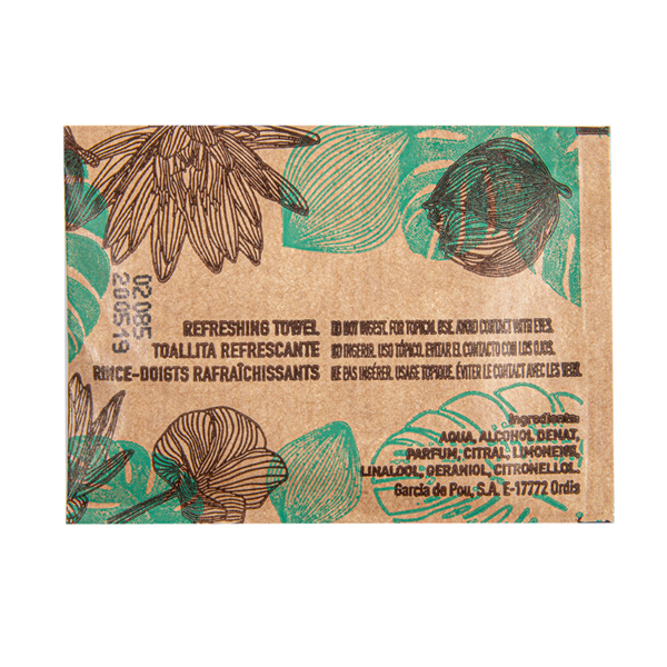 Garcia De Pou TOALLITAS REFRESCANTES "CITRON" KRAFT 6x8 CM BLANCO CELULOSA (2000 UNID.)