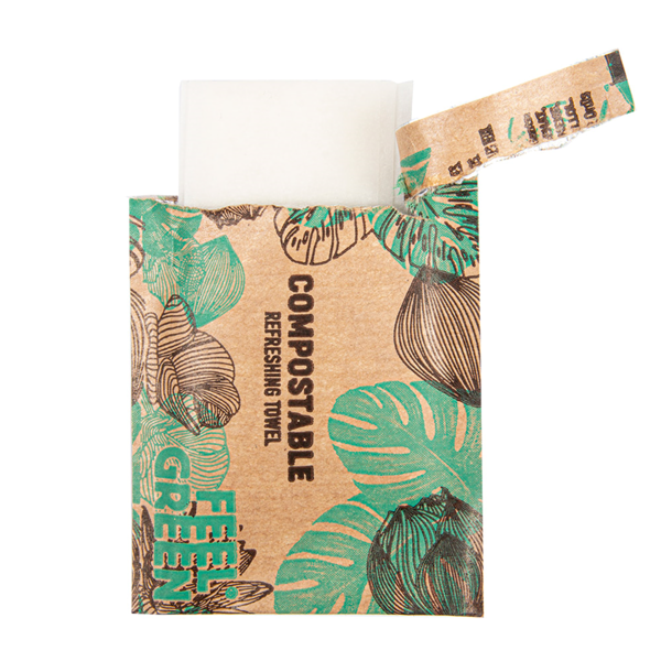 Garcia De Pou TOALLITAS REFRESCANTES "CITRON" KRAFT 6x8 CM BLANCO CELULOSA (2000 UNID.)