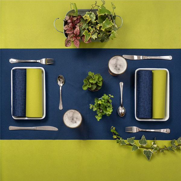 Garcia De Pou "TÚ Y YO" PRE 120CM (20 SER.) 55 G/M2 0 40x24 M AZUL MARINO AIRLAID (6 UNID.)