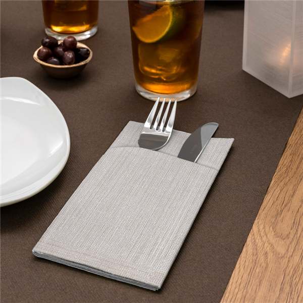 Garcia De Pou "TÚ Y YO" PRE 120CM (20 SER.) 55 G/M2 0 40x24 M CHOCOLATE AIRLAID (6 UNID.)