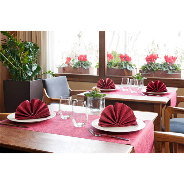 Garcia De Pou "TÚ Y YO" PRE 120CM (20 SER.) 'PARK AVENUE' 55 G/M2 0 40x24 M BURDEOS AIRLAID (6 UNID.)