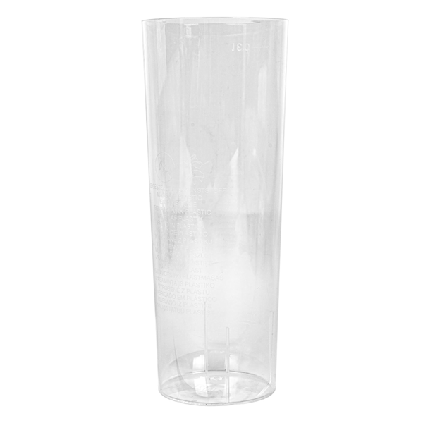Garcia De Pou TUBOS INYECTADOS "CUBA LIBRE" 300 ML Ø 5 9/4 9x15 2 CM TRANSPARENTE CRISTAL PS (500 UNID.)