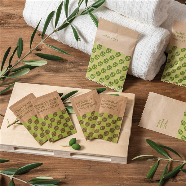 Garcia De Pou VANITY SET ENFUNDADO KRAFT 'NATURAL' 6x10 5 CM (250 UNID.)