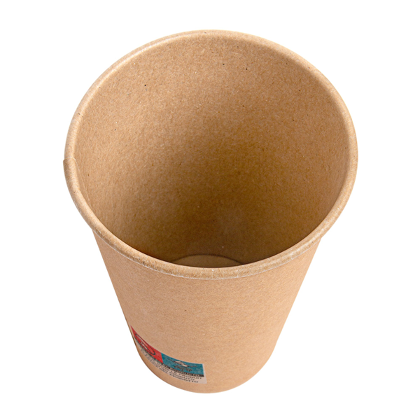 Garcia De Pou VASOS 12 OZ - 360 ML 250 + 25PE G/M2 Ø8/5x12 CM MARRÓN CARTONCILLO (2000 UNID.)