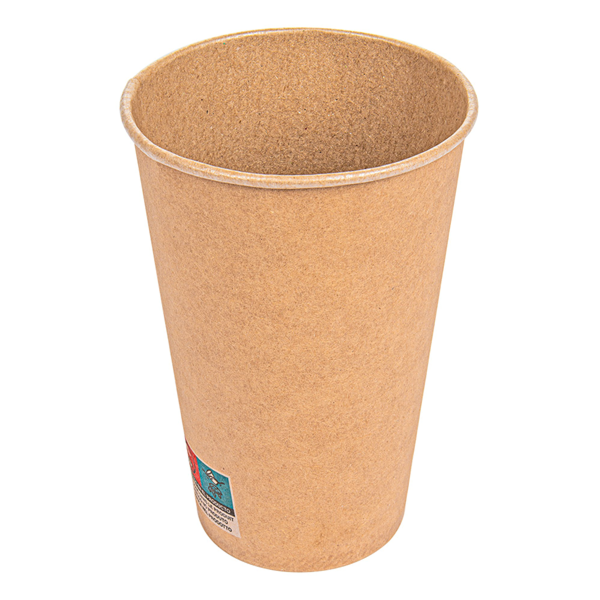 Garcia De Pou VASOS 16 OZ - 480 ML 250 + 25PE G/M2 Ø9/6x12 8 CM MARRÓN CARTONCILLO (1000 UNID.)