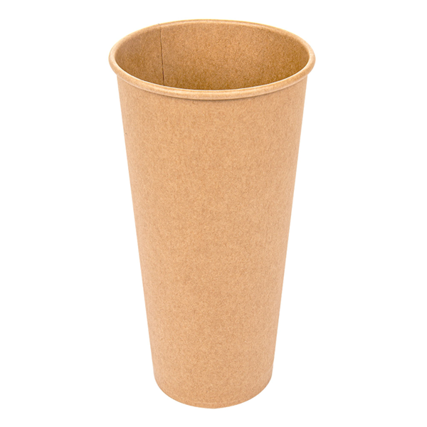 Garcia de pou VASOS 22 OZ - 660 ML 18PE + 250 + 18PE G/M2 Ø9/6x17 CM MARRÓN CARTONCILLO (1000 UNID.)