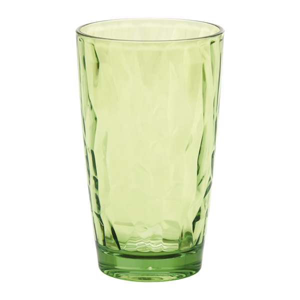 Garcia de pou VASOS 480 ML Ø 8 5/6 1x14 3 CM VERDE POLICARBONATO (6 UNID.)