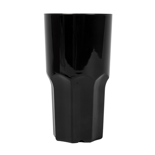 Garcia De Pou VASOS APILABLES 460 ML Ø 8 2/6 2x15 1 CM NEGRO POLICARBONATO (12 UNID.)