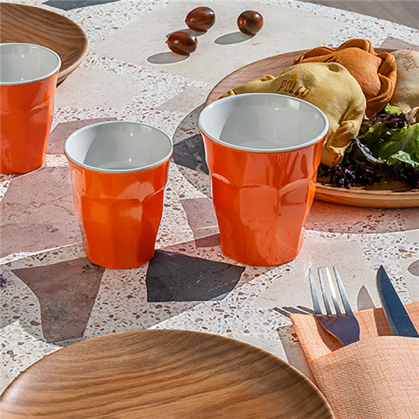 Garcia De Pou VASOS APILABLES 'ASAMI WARE' 295 ML Ø 8 8x9 CM ROJO MELAMINA (10 UNID.)