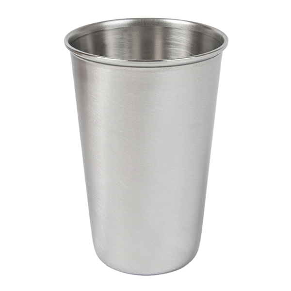 Garcia de pou VASOS 'ARTINOX' 350 ML Ø 8x11 CM PLATEADO INOX (12 UNID.)
