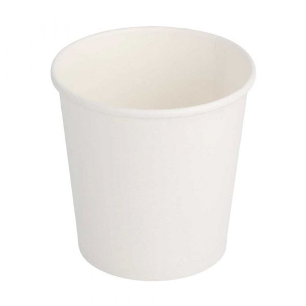 Garcia de pou VASOS BEBIDAS CALIENTES 1 PARED 120 ML 230 + 18 PE G/M2 Ø6 2/4 5x6 CM BLANCO CARTONCILLO (1000 UNID.)