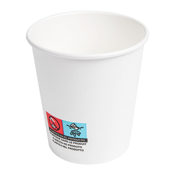 Garcia De Pou VASOS BEBIDAS CALIENTES 1 PARED 180 ML 260 + 18 PE G/M2 Ø7 2/5 3x7 8 CM BLANCO CARTONCILLO (1000 UNID.)