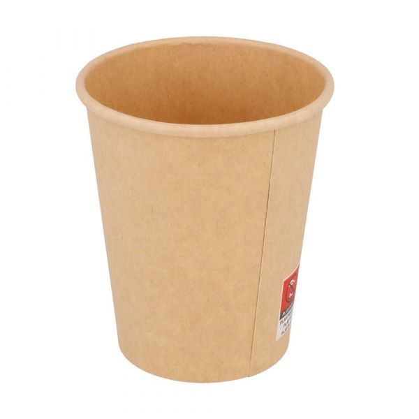 Garcia de pou VASOS BEBIDAS CALIENTES 1 PARED 240 ML 280 + 18 PE G/M2 Ø8/5 6x9 2 CM MARRÓN CARTONCILLO (1000 UNID.)